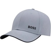 Boss Cotton-Twill Cap with Logo Print - Light Pastel Blue