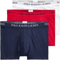 Ralph Lauren Stretch Cotton Trunk 3-Pack - Red/White/Cruise Navy