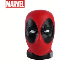 1pc Marvel Deadpool Head Piggy Bank Coin Bank Officially Licensed 3D PVC Figurine Money Box Savings Jar Collectible Desktop Organizer Home Decor Waterproof Shatterproof Hand Figurine Gift