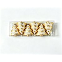 JU7CER 6 Christmas Tree Decoration is used for Christmas tree decoration, Christmas decoration sets, hanging Christmas tree balls, suitable for Christmas trees, family gatherings decoration in gold color