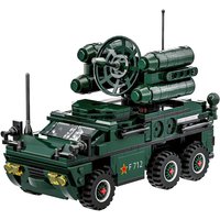 WANGE Anti-aircraft missile Vehicle 493 Pcs Building Blocks Set for Hobby Builders