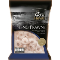Arctic Royal Raw Peeled & Deveined King Prawns IQF 31/40 1kg (700g Net)