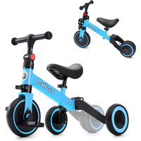 Neuleb 3-in-1 Balance Bike and Tricycle for 1 to 5 Year Old Kids, Folding Toddler Balance Bikes with Adjustable Seat and Removable Pedal, Balance Training, Ride-on Toys for Infant, Gift for Baby Boy & Girl