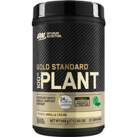 Optimum Nutrition Gold Standard 100% Plantaardige Eiwitten, Franse Vanille Crème, 684 g (21 Porties)