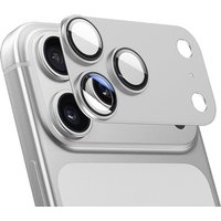 iPhone 17 Pro Camera Lens Protector, High Transmittance Alloy, Anti-Fall, Silver, 1 Piece