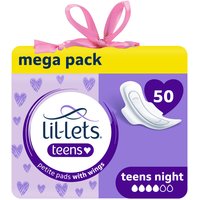 Lil-lets Teens Ultra Towels With Wings Night 5x 10 pads