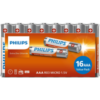 Philips AAA LongLife RO3 Micro 1,5 V alkaline batterijen