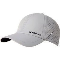 TOP-EX Unstructured Running Breathable Mesh Quick Dry Cooling Sweatband Baseball Caps M/L Grey