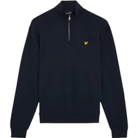 Lyle & Scott Cotton Loopback 1/4 Zip Sweatshirt - Dark Navy