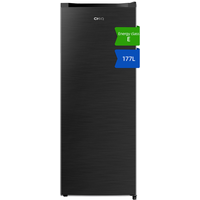 CHiQ JKR183DGE 54cm Wide 144cm Tall Freestanding Upright Freezer - Premium Black Steel
