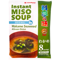 Marukome Instant Miso Soep (Ryoutei No Aji) - Wakame Zeewier Smaak 8 porties 156 g