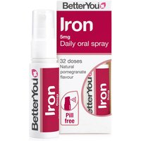 Better You Health for All Iron Energy Support Oral Spray 5mg Blackcurrant & Pomegranate Flavour - 25ml