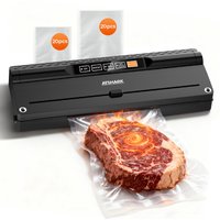 ATSHARK Vacuum Sealer - High Pressure 5-in-1 Design, Fast and Convenient, Comes with 40 Vacuum Bags, Ideal for Home Food Preservation, VS6615H