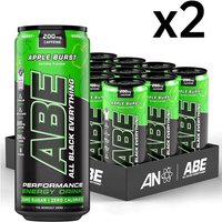 Applied Nutrition ABE Energy Drink Apple & Elderflower Flavour - 12 x 330ml (2 Packs)