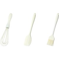BJ Baking Scraper, Pastry Brush and Egg Beater 3-Piece Set