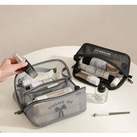 Verbex H7 Gray High-Value Makeup Handbag Travel Bag/Cosmetic Pouch/Storage Bag/Multifunctional Popular Mesh Pillow Travel Portable Bag
