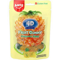 Amos 4D Vruchtgom Sappige explosie - Ananas 65 g
