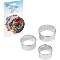 Tala Stainless Steel Pastry Cutters, Set of 3 Cutters in Different Sizes
