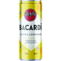 Bacardi Limon Citroenlimonade Cocktail - 250 ml