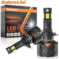 ENdureLite H7 led-vervangingslampen voor koplampen of mistlampen, 25000 lm helderder 150 W 6000 K koelwit 12 V ledlampen, IP68 waterdicht, verpakking van 2