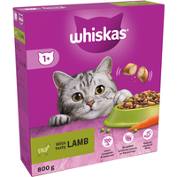 Whiskas 1+ Lamb Adult Dry Cat Food 800g
