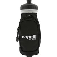 Capelli Sport Grab and Go Performance Waterfles Pak met Aanpasbare Handriem. Ritssluiting Zak. JO-kaart en Reflecterende Accenten met 500ml HDPE fles.