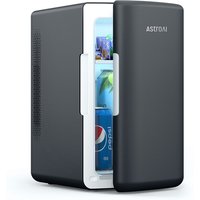AstroAI Mini Fridge 6L (8 Can) – Cooler & Warmer, AC/DC Portable Mini Fridge for Bedroom, Car, Travel, Drinks, Skincare – Deep Black