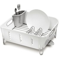 Simplehuman Compact Dishrack, White Plastic