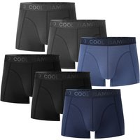 BAMBOO COOL Bamboo Boxers Mens Anti Chafing Underwear Men Boxer Shorts Breathable Pants Trunks M (6 Pack)