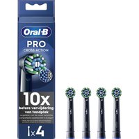Oral-B Pro Cross Action zwarte opzetborstels, 4 stuks