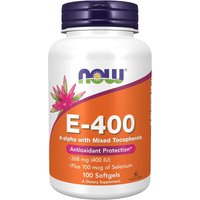 NOW Foods Vitamin E Natural Antioxidant 400IU Daily Wellness Support Softgels - 100 Softgels