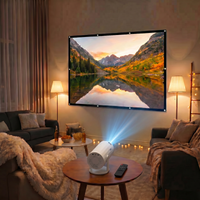 Big Screen Entertainment Bundel-XBJ Draagbare Witte Projector+100 inch Projectiescherm
