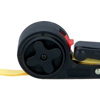 Dunlop spanband met ratel - 4 m, geel/zwart, 250 kg