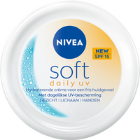 NIVEA Soft Daily UV Bodycrème - Crème met SPF 15 - Ook geschikt als Dagcreme - Droge Huid - Body Cream - 250 ml
