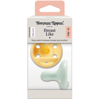 Tommee Tippee Breast-Like Soother 0-6 Months 2 Pack