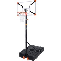 SPORTSOUL X-serie draagbare verstelbare basketbalstandaard voor buiten - 44" basketbalring met onbreekbaar PC-bord - montage in 60 minuten