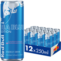 Red Bull The Sea Blue Edition energiedrank juneberry-smaak - 12 x 250 ml