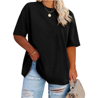Women's Plus Size T Shirts Oversized Tees Summer Half Sleeve Crew Neck Tunic Tops
