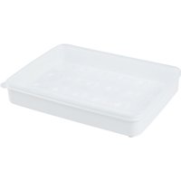 JORDAN&JUDY Egg Storage Box Household Transparent 24-Grid Egg Container Fresh-Keeping Rectangular Food Storage Box Dumpling Box 3-Pack