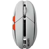 Lofree Hypace Bluetooth Mouse – Magnesium Alloy Frame + PC Shell, Tri-Mode Connection (Bluetooth / 2.4G / Wired), PAW3950 Laser Sensor, Light Gray, OE923