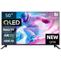 CHiQ U50QP9K 4K Smart QLED Roku TV HDR10 HLG, Dolby Audio, Works with Alexa, DVB-T2/T/C, Supports Apple AirPlay, Prime Video, HDMI 2.1, USB 2.0