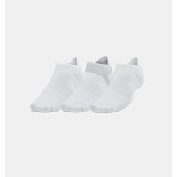 Under Armour ArmourDry Run Lite Unisex 3-Pack No Show Tab Socks - White