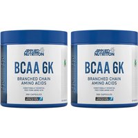 Applied Nutrition BCAA 6K Amino Acids Recovery 4:1:1 Vegan Capsules - 300 Capsules (2 Packs)