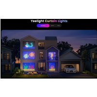 Yeelight Smart Curtain Lights - 12V-475L-1.5mx2m-BLE – RGB LED Ambient & Mood Window Lighting with App Control for Room, Bedroom, Party & Living Room Decor