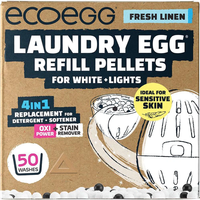Ecoegg Laundry Egg Refill Pellets for White+Light 50 Washes