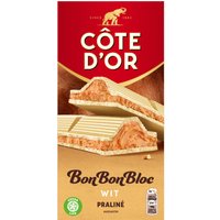 Cote D'or Bonbonbloc witte praline - 200 g