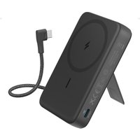 Anker 10K magnetische powerbank met ingebouwde USB-C-datakabel zwart