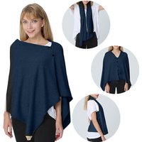 PULI Womens Shawl 44044Dark Slate BlueF