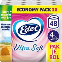 Edet Ultra zacht toiletpapier - 4-laags - 48 rollen