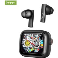 HTC NE40 Wireless AI Translation Earbuds with Bluetooth 6.0, LED Display, Waterproof, TWS Touch Control, Built-in Microphone